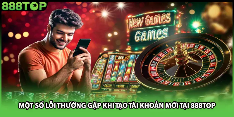 Một số lỗi thường gặp khi tạo tài khoản mới tại 888TOP